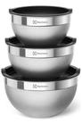 Conjunto De Bowls Tigelas Inox Com Tampa Plástica Electrolux