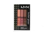 Conjunto de brilho labial NYX Butter 3 (Creme Brulee, Angel Food Cake)