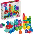 Conjunto de brinquedos Building Blocks Mega Bloks First Builders Train 60 unidades