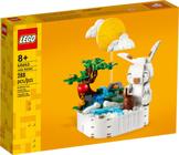 Conjunto de brinquedos de construção LEGO Jade Rabbit 40643 para crianças com mais de 8 anos