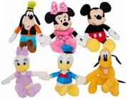 Conjunto de brinquedos de pelúcia KIDS PREFERRED Disney Friends, pacote com 6 fechos de mão