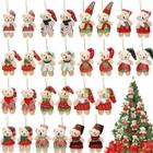 Conjunto de brinquedos de pelúcia Skylety Christmas de 7 cm com 28 peças