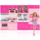 Conjunto de brinquedos Doll Kitchen Liberty Imports My Modern Mini com boneca