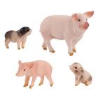 Conjunto de brinquedos DoyiFun Realistic Farm Pig Animals com fazendeiro