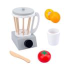 Conjunto de Brinquedos Educativos de Cozinha de Madeira - Máquina de Café, Torradeira e Batedeira