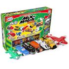 Conjunto de brinquedos magnéticos POPULAR PLAYTHINGS Mix or Match Vehicles Green 21 peças