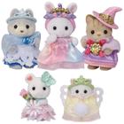 Conjunto de brinquedos para bonecas Calico Critters Royal Princess com 5 bonecos 3+