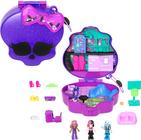 Conjunto de brinquedos Polly Pocket Monster High com 3 microbonecas e 10 unidades