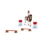 Conjunto de brinquedos Schleich Horse Club Hannah's Riding com Cowgirl 5+