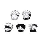 Conjunto de Broches Esmaltados de Anime (3 a 6 Peças) - Pins de Personagens de Desenho Animado