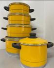 Conjunto de Caçarola/Panela Comercial Amarelo