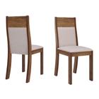 Conjunto de Cadeiras Sala de Jantar 2 Peças Resistente Roma Viero Móveis 98x40x49cm