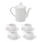 Conjunto de Café Porcelana com Bule 650 Ml