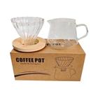 Conjunto De Cafeteira De Vidro 600ml Com Filtro De Café Para Casa Ou Escritório Punana