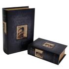 Conjunto de caixas livro 2pcs g19cm x 8cm x 27cm p14cm x 6,2cm x