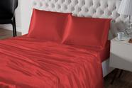 Conjunto de Cama de Cetim King 4 Peças Completo - Charme do Lar