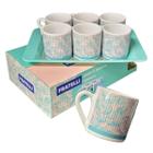 Conjunto De Caneca 85ml 6 Peças Com Bandeja - Fratelli