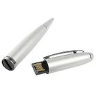 Conjunto de Caneta e Pen Drive USB 2 em 1 - 4GB - Prata