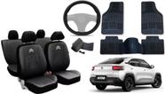 Conjunto de Capa Citroen Basalt 2024 a 2025 + Tapete + Capa de Volante com Estilo Moderno