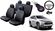 Conjunto de Capa Pajero Sport 2014 a 2018 + Chaveiro + Capa de Volante: Seu Carro Mais Elegante