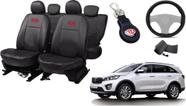 Conjunto de Capa Sorento 2015 a 2019 + Chaveiro + Capa de Volante com Visual Exclusivo