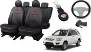 Conjunto de Capa Sportage 2004 a 2010 + Chaveiro + Capa de Volante Conforto Premium