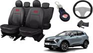 Conjunto de Capa Sportage 2023 a 2025 + Chaveiro + Capa de Volante Elegância e Resistência