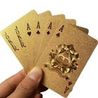 Conjunto De Cartas De Poker Com Listras Aleatórias Em Folha De Ouro - MDV