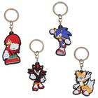 Conjunto de chaveiros Sonic The Hedgehog Kids Knuckles Shadow Tails