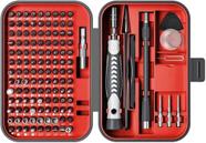 Conjunto de chaves de fenda RARTOP Precision 130 em 1 com caixa de ferramentas - vermelho