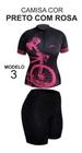 Conjunto De Ciclismo Ciclistas Bermuda E Camisa Feminino Ge