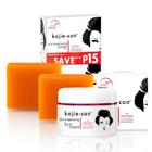 Conjunto de clareamento de pele Kojie San Kojic Acid Soap 65g x 2 barras