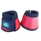 Conjunto De Cloches Em material sintético Para Proteção Dos Cascos Vermelho