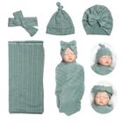 Conjunto de cobertores Swaddle Babyfere Reborn Dolls 17-22 polegadas rosa