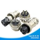 Conjunto De Conector De Aviação Circular De Metal De 16 Mm 2PIN-9PIN Macho Fêmea Tomada