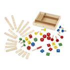 Conjunto de Construção Civil Melissa & Doug - 48 Peças de Madeira