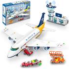 Conjunto de construção Demkia Large City Passenger Airplane com LED 108