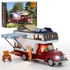 Conjunto de construção FUNWHOLE Lighting Camper-Van com 1741 tijolos