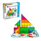 Conjunto de construção magnética MAGNA-TILES 84 peças com caixa de armazenamento