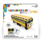 Conjunto de construção magnético CreateOn Magna-Tiles 123 School Bus