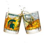 Conjunto de copos de uísque Greenline Goods Michigan State University