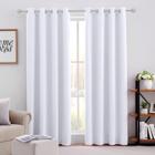 Conjunto de cortinas HOMEIDEAS Pure White 132 x 213 cm com 2 painéis