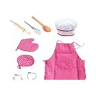 Conjunto De Cozimento Para Crianças, 11 Peças Com Avental, Chapéu De Chef, Utensílios Para Meninas - other