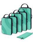 Conjunto de cubos de compressão BAGSMART 6 com bolsa de sapatos azul