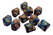 Conjunto De Dados Rpg De Mesa - Marmorizadoul/Laranja - Atelie