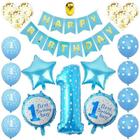 Conjunto de decoração de festa Baby First 1st Birthday Number 1 - Wokex