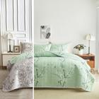 Conjunto de edredões UOZZI BEDDING Green Branch Bloom King Size 3 unidades