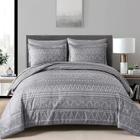 Conjunto de Edredom Queen Wong's Bedding Grey Boho - 7 Peças