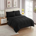 Conjunto de edredom Sweet Home Collection Black Twin XL, 5 peças