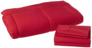 Conjunto de edredom Sweet Home Collection Red Microfiber Twin